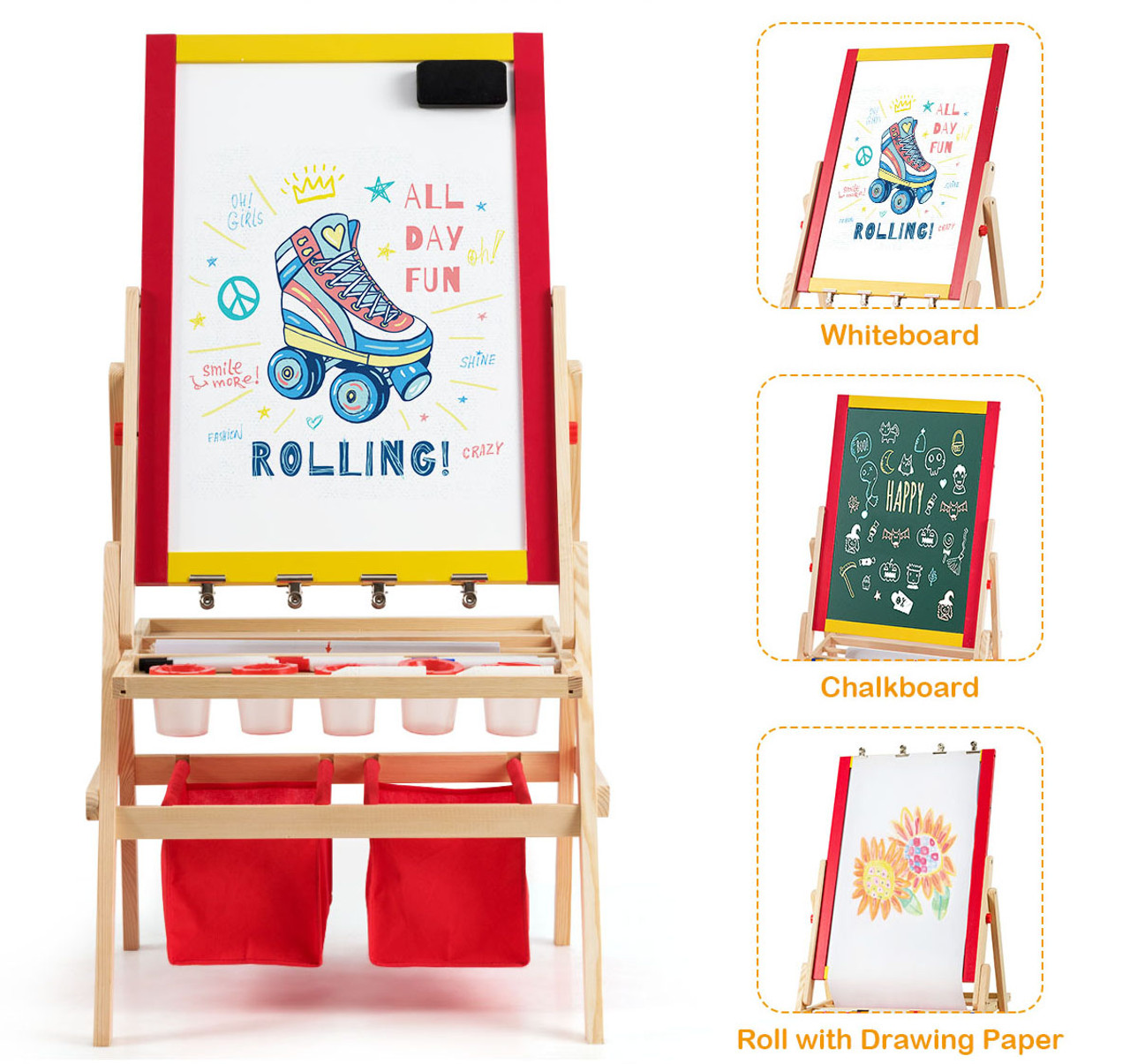 Flip-Over Double-Sided Kids' Art Easel product image