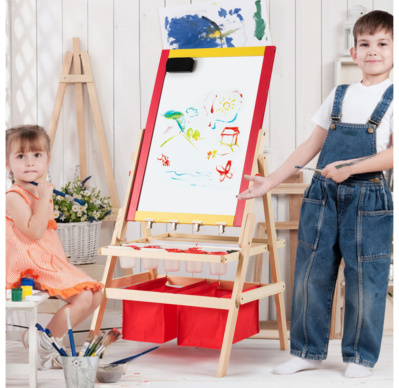 Flip-Over Double-Sided Kids' Art Easel product image