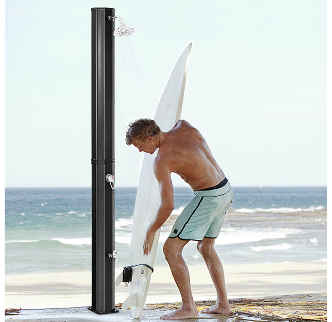 Solar Heating Outdoor Shower, 9.3-Gallon, 7.2-Foot product image