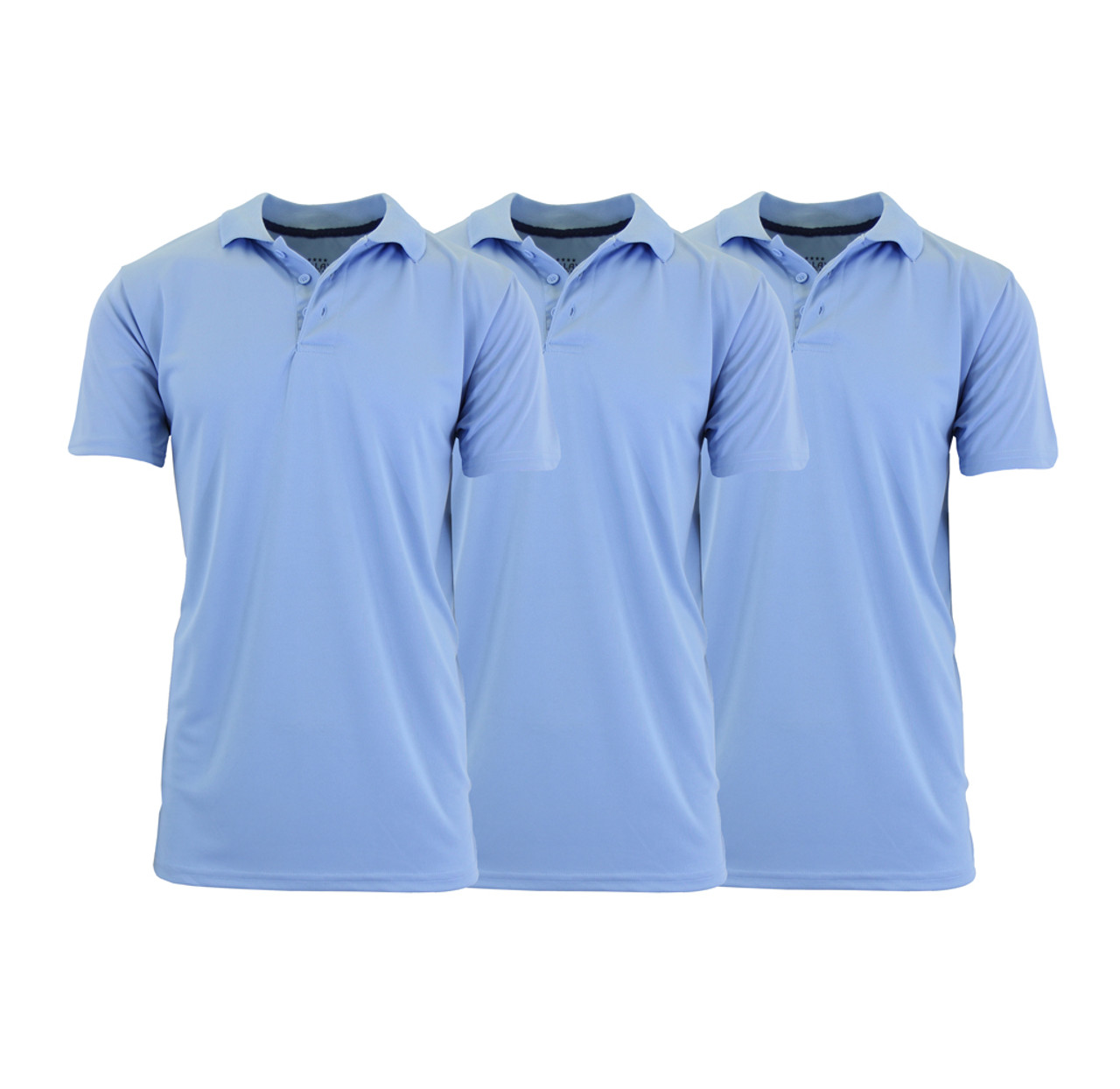 Men's Dry-Fit Moisture-Wicking Polo Shirt (3-Pack) product image