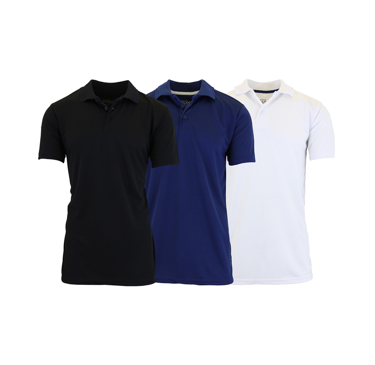 Men's Dry-Fit Moisture-Wicking Polo Shirt (3-Pack) product image