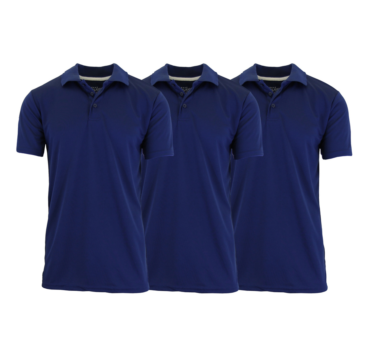 Men's Dry-Fit Moisture-Wicking Polo Shirt (3-Pack) product image