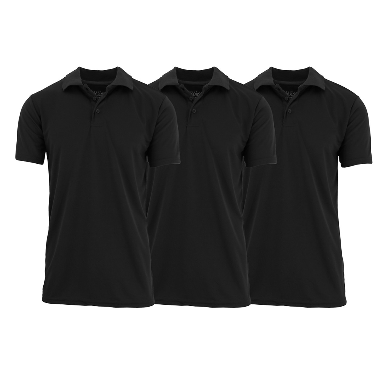 Men's Dry-Fit Moisture-Wicking Polo Shirt (3-Pack) product image