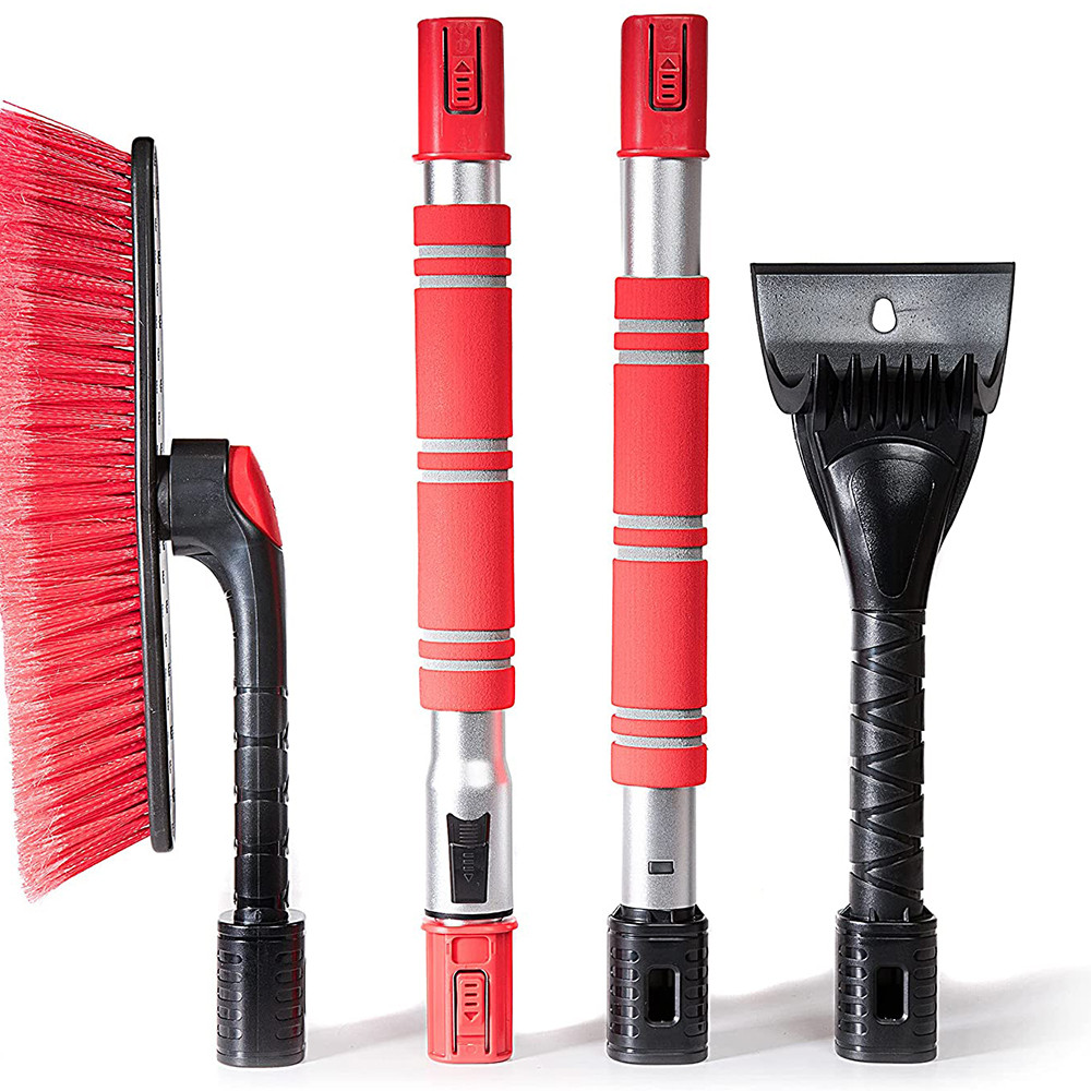 Zone Tech® Extendable Snow Brush And Ice Scraper with Rotating Brush Head product image