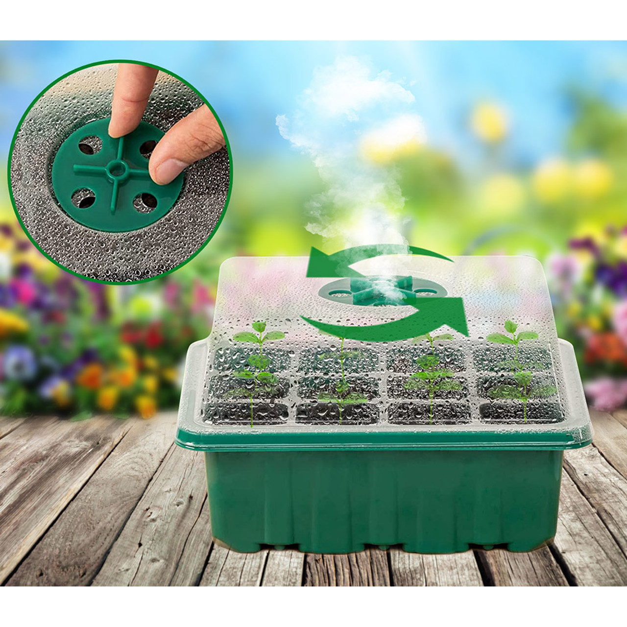 10-Piece Seed Starter Seedling Tray Kit product image