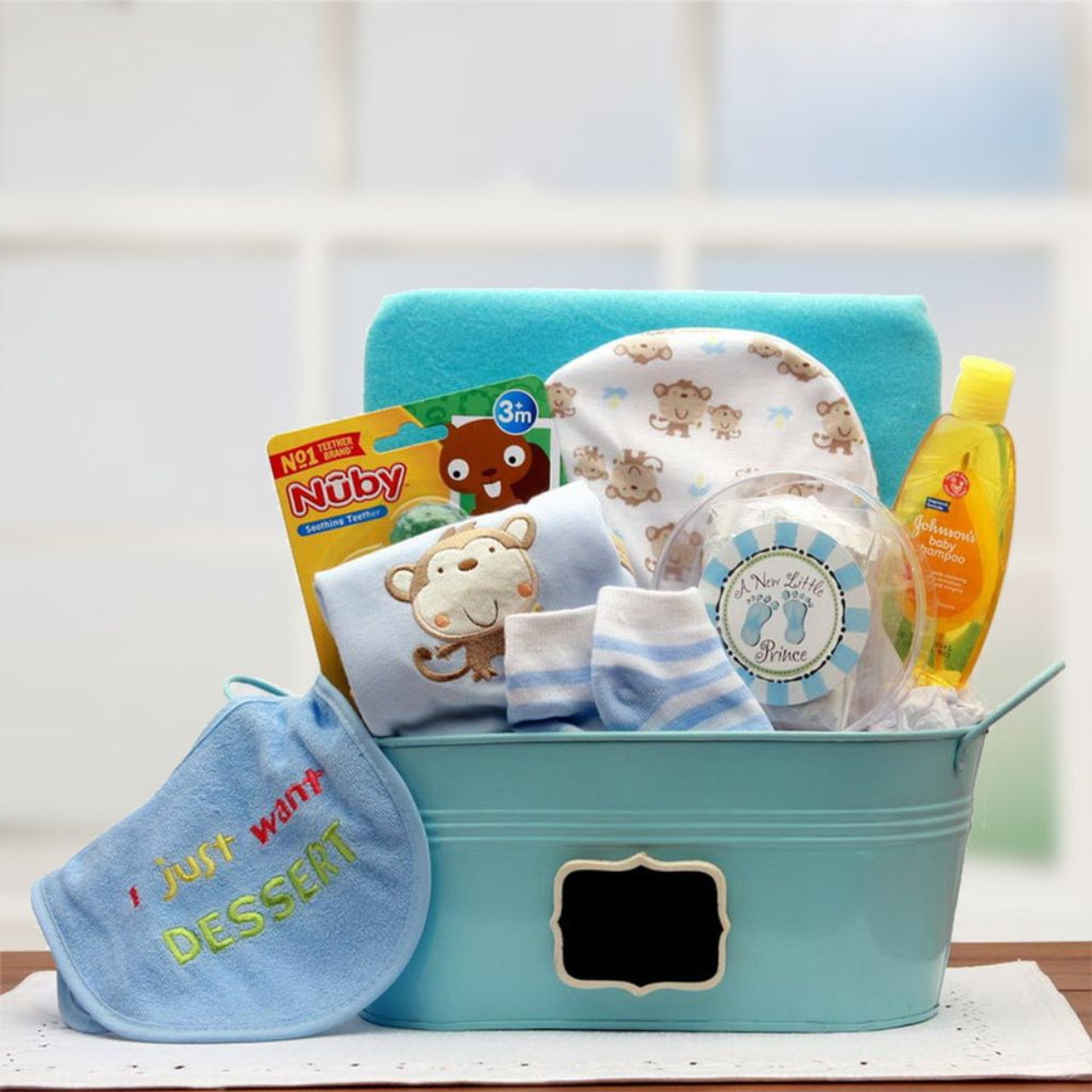 Baby Basics New Baby Gift Pail (Blue) product image