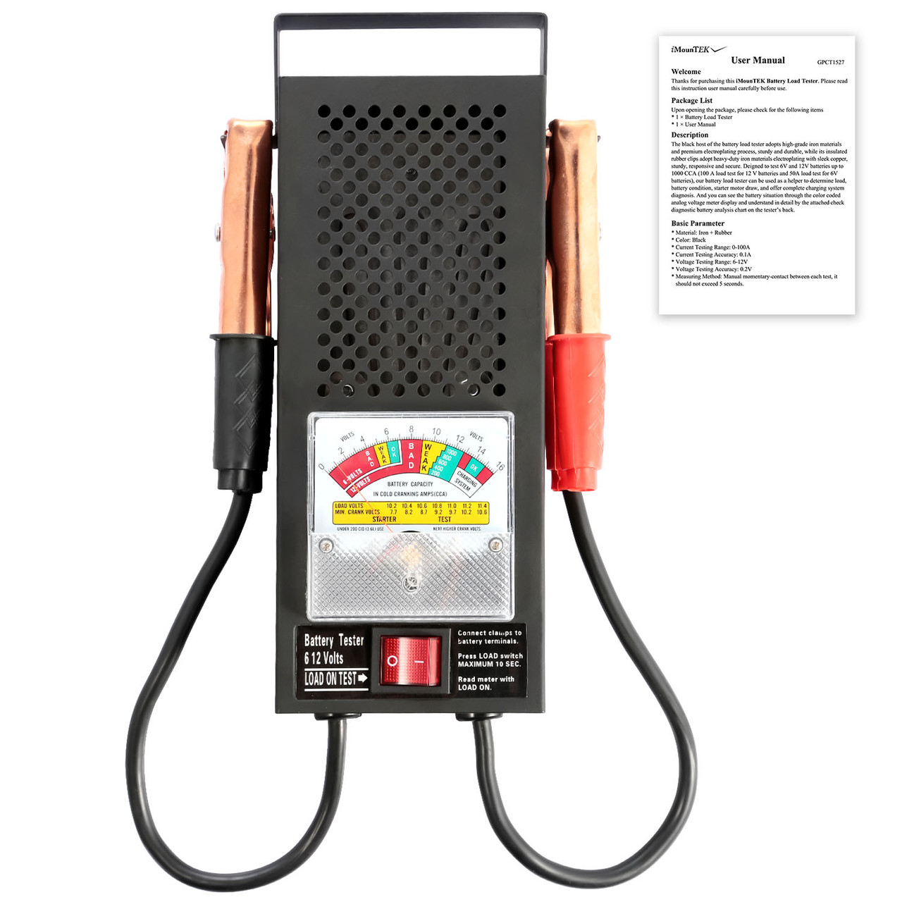 iMounTEK® Battery Load Tester 6-12V/100A product image