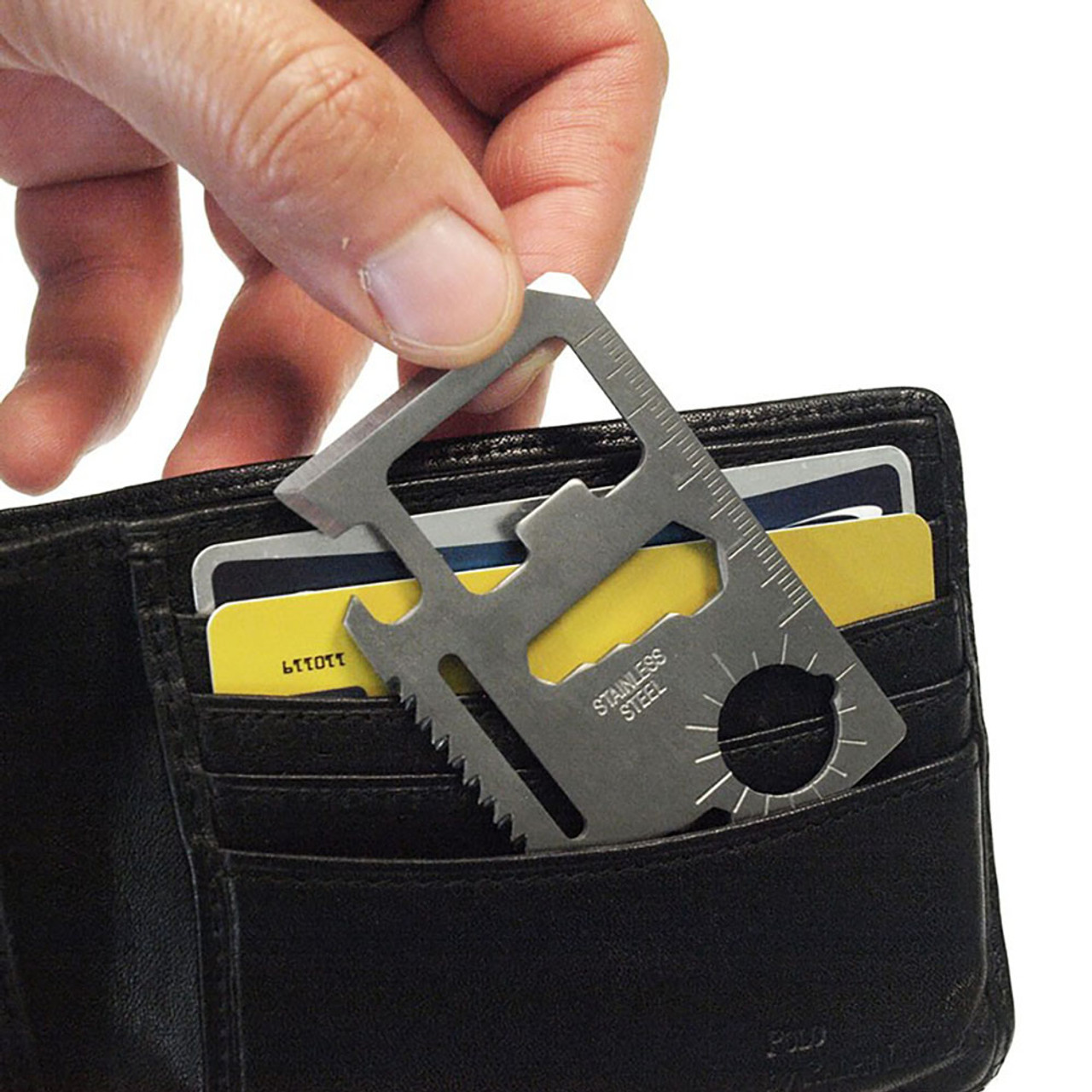 12-in-1 Stainless Steel Wallet Tool (1- to 4-Pack) product image