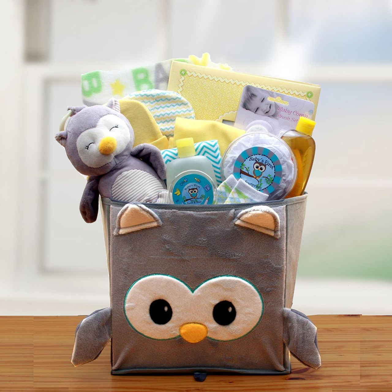 A Little Hoot New Baby Gift Basket product image