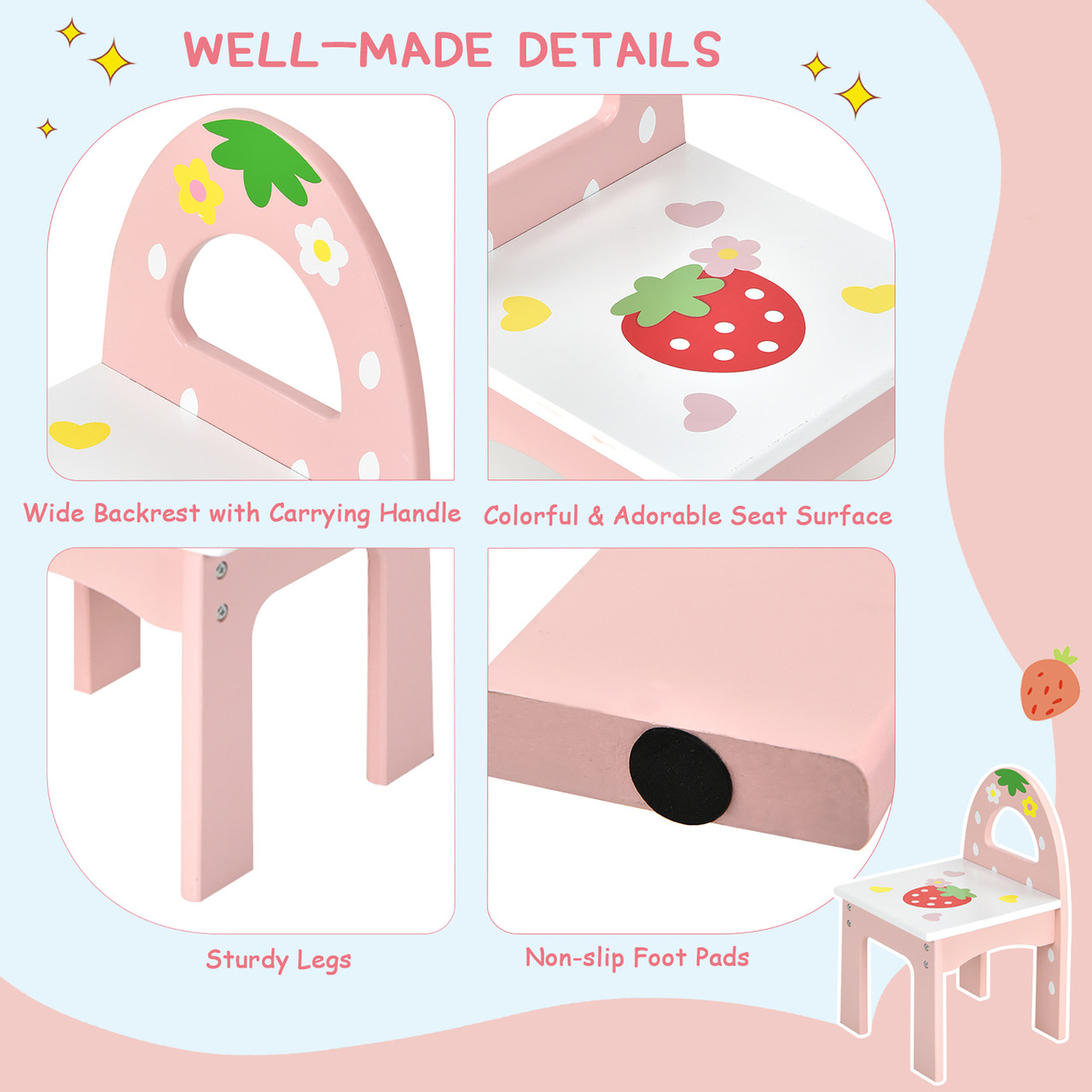 Kids' Princess Vanity Makeup Dressing Table Set product image