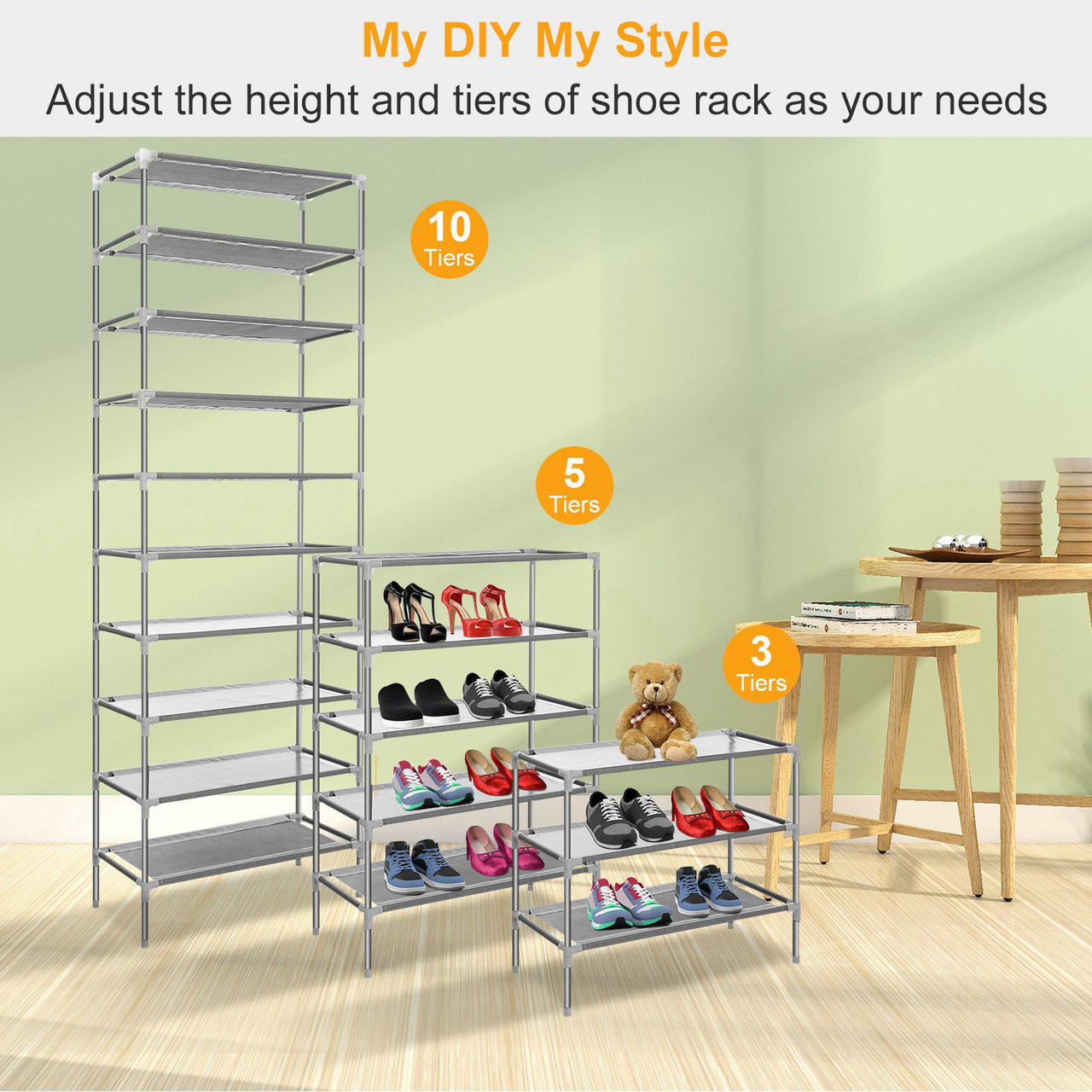 10-Tier Shoe Rack Shelving Unit product image