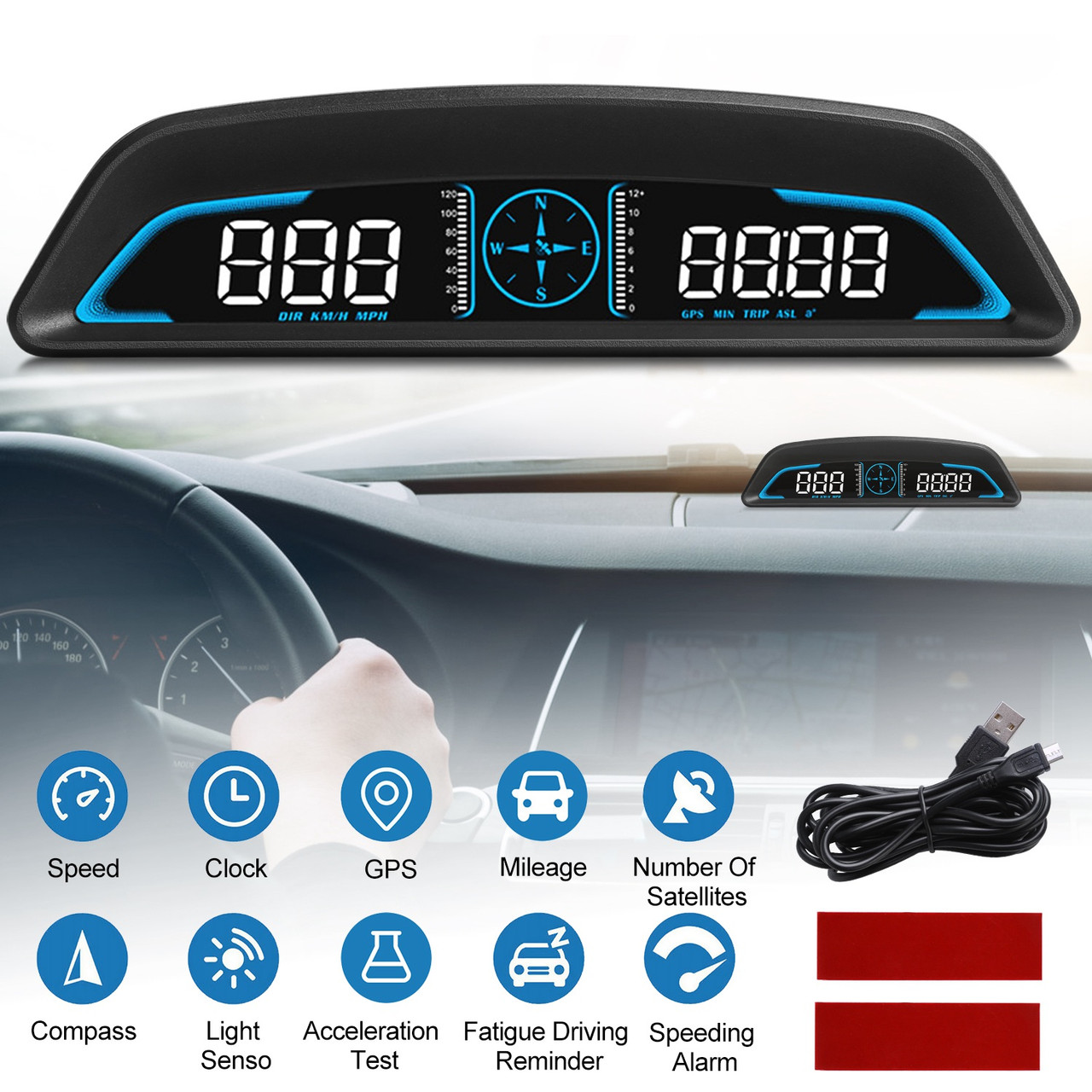 Digital GPS Speedometer HUD product image