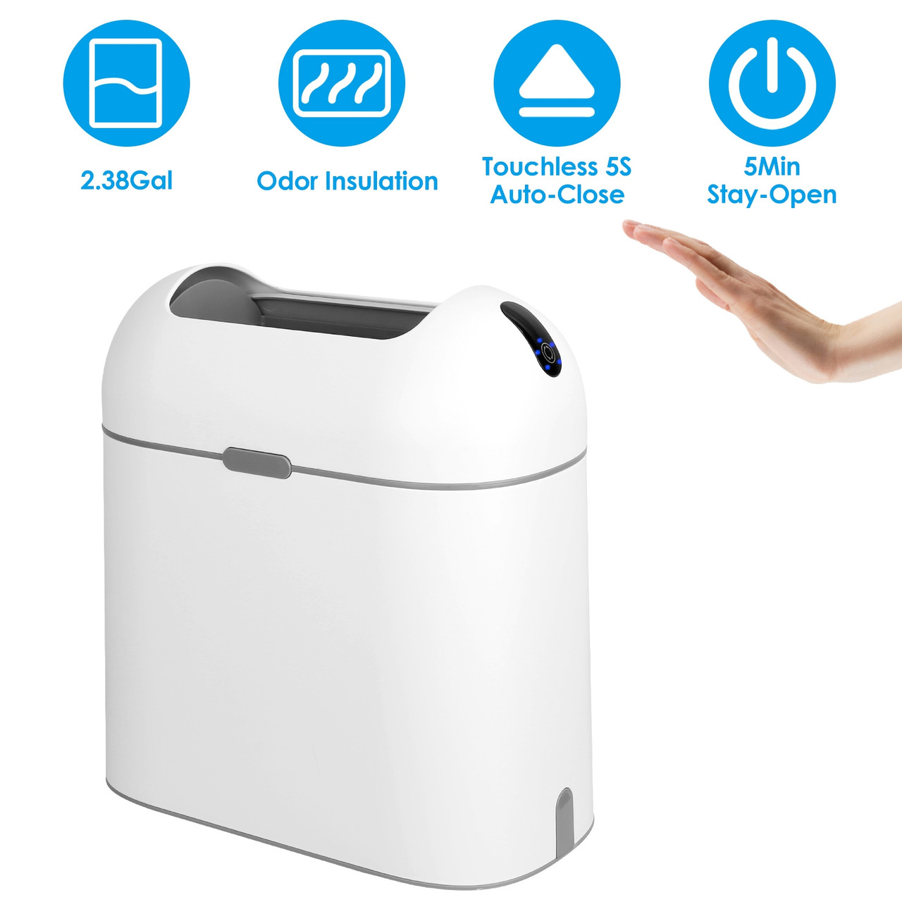 iMounTEK® 2.38-Gallon Smart Motion-Sensing Trash Can product image