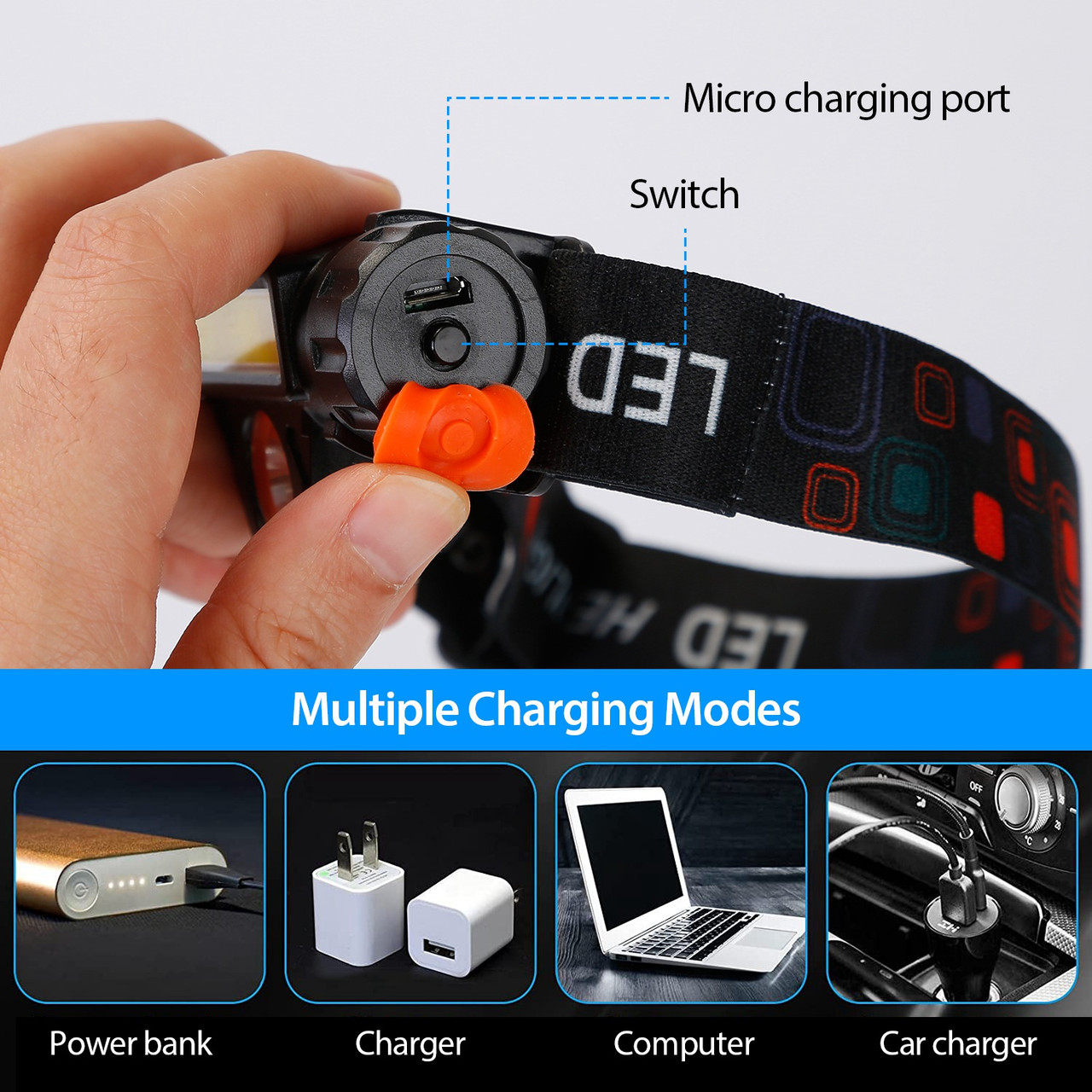 Rechargeable Headlamp (2-Pack) product image