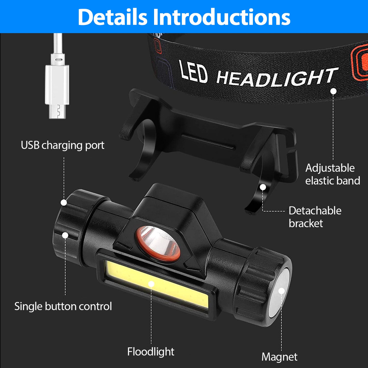 Rechargeable Headlamp (2-Pack) product image