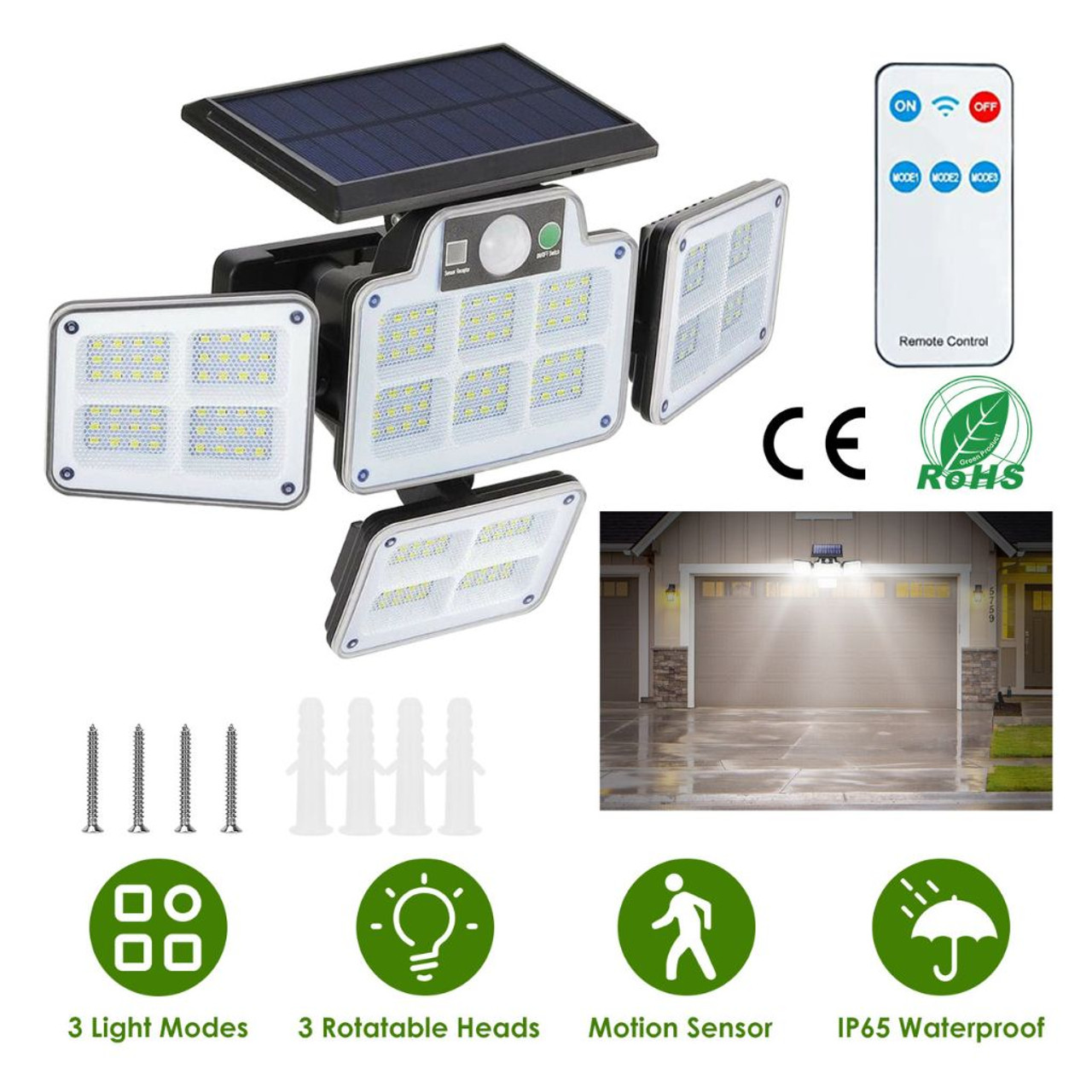 216-LED Solar Motion Light with Remote product image