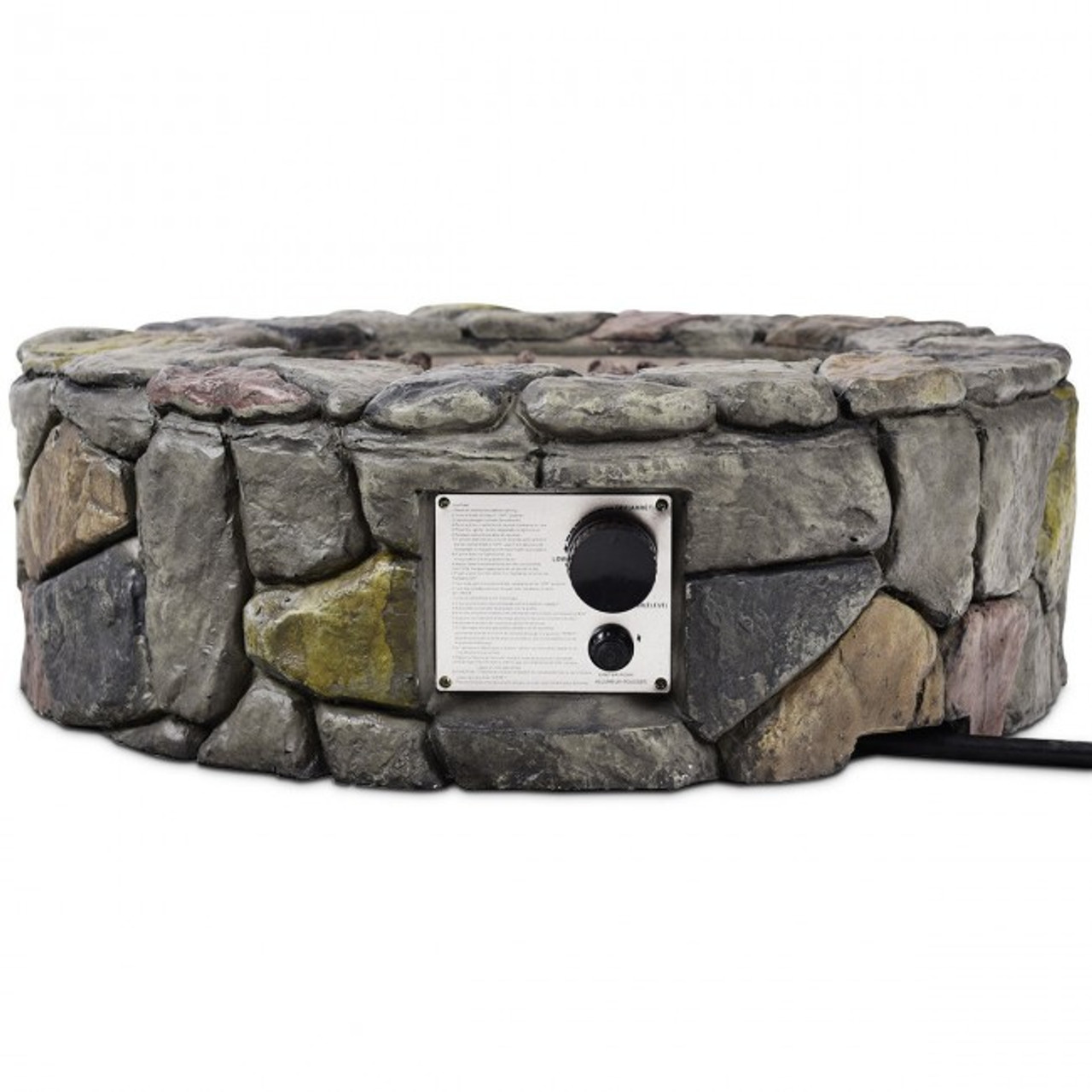 28" Propane Fire Pit with Weather-Resistant Stone-like Finish  product image