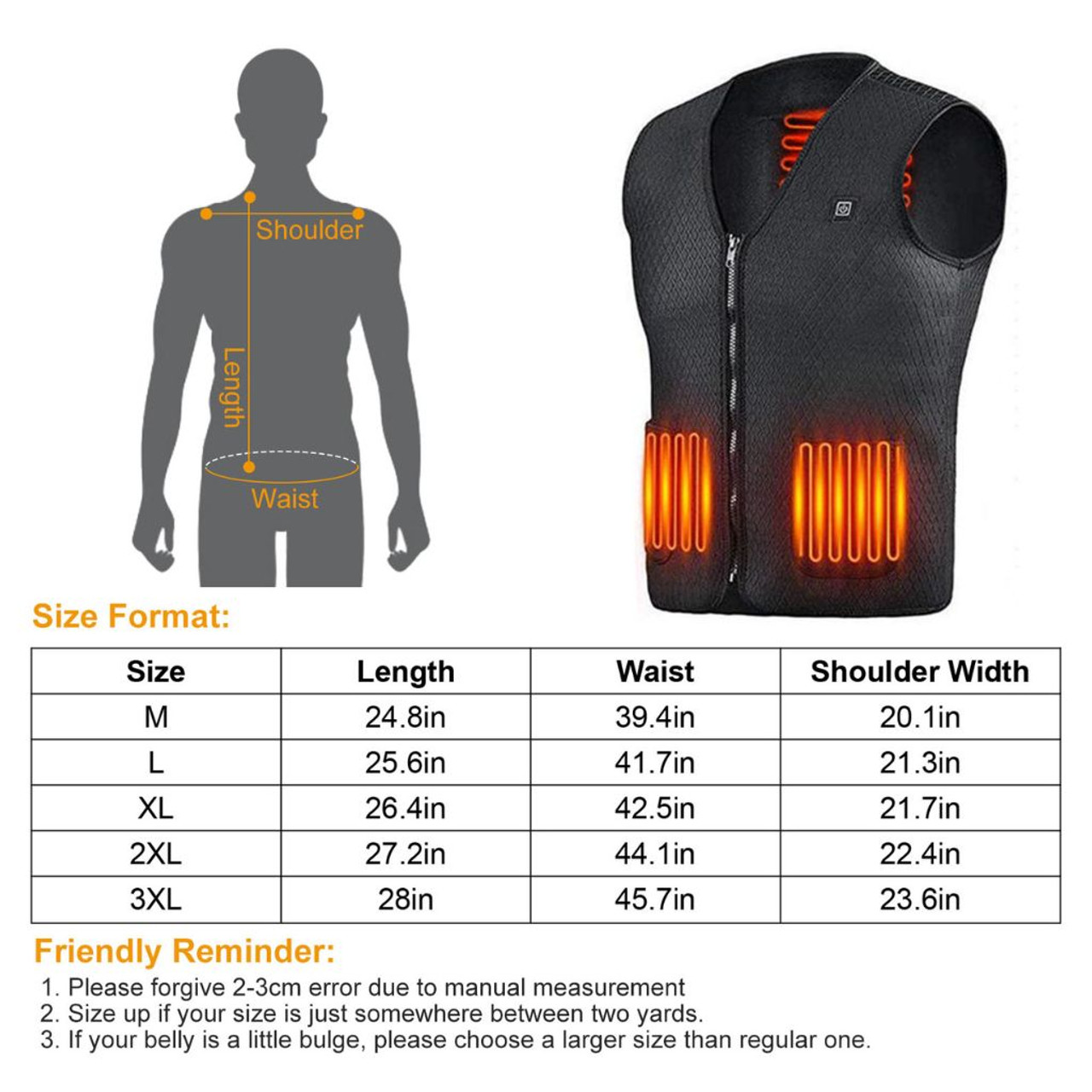 N'Polar™ 5-Zone Fleece-Lined Heated Vest with Power Bank product image