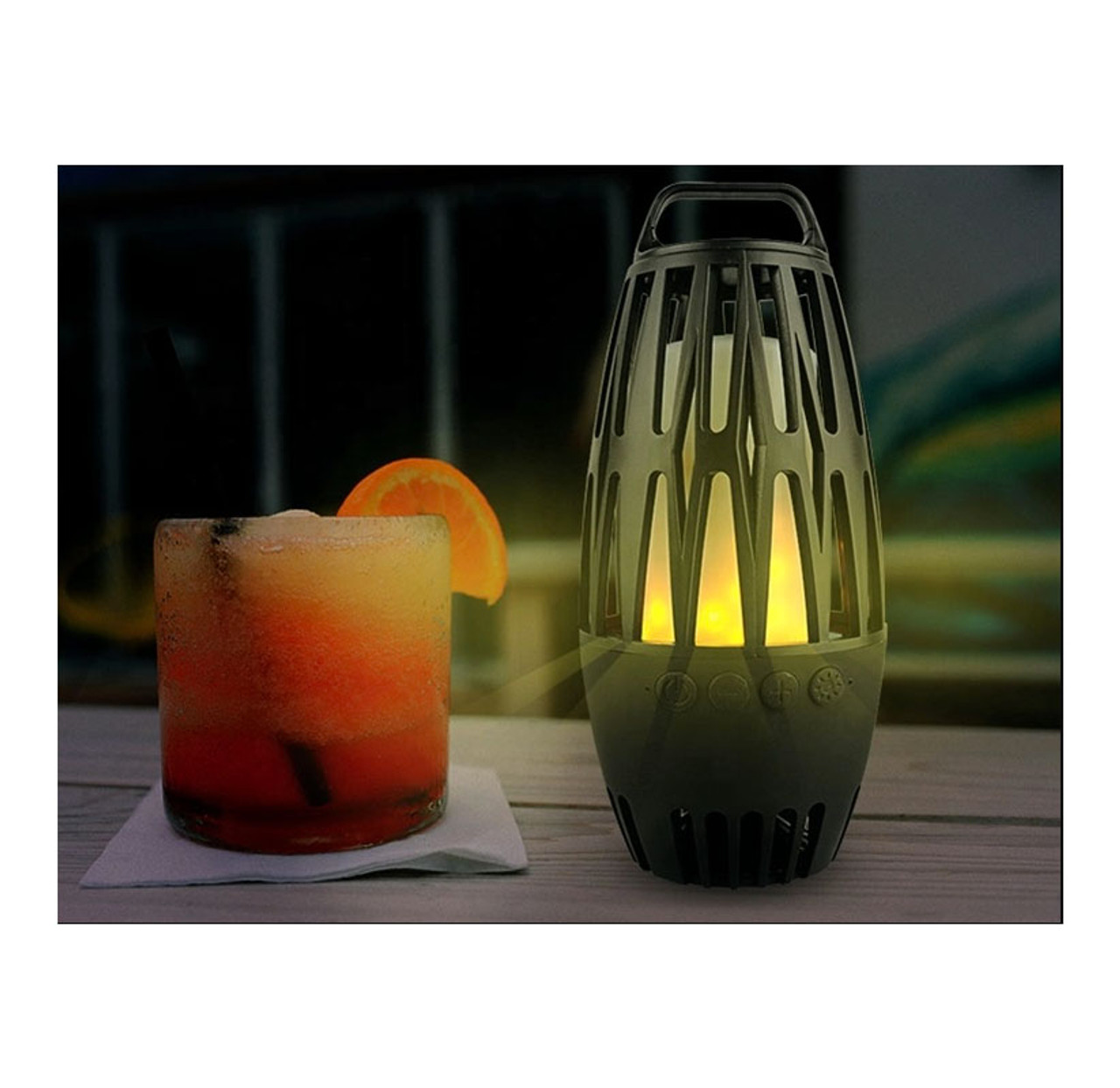 Tiki Torch Bluetooth Speaker LED Table Lamps (Set of 2) product image