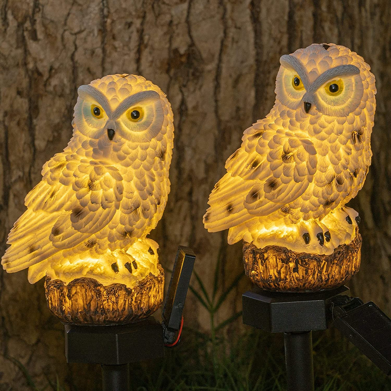 Solar LED Owl Stake Light (2-Pack) product image