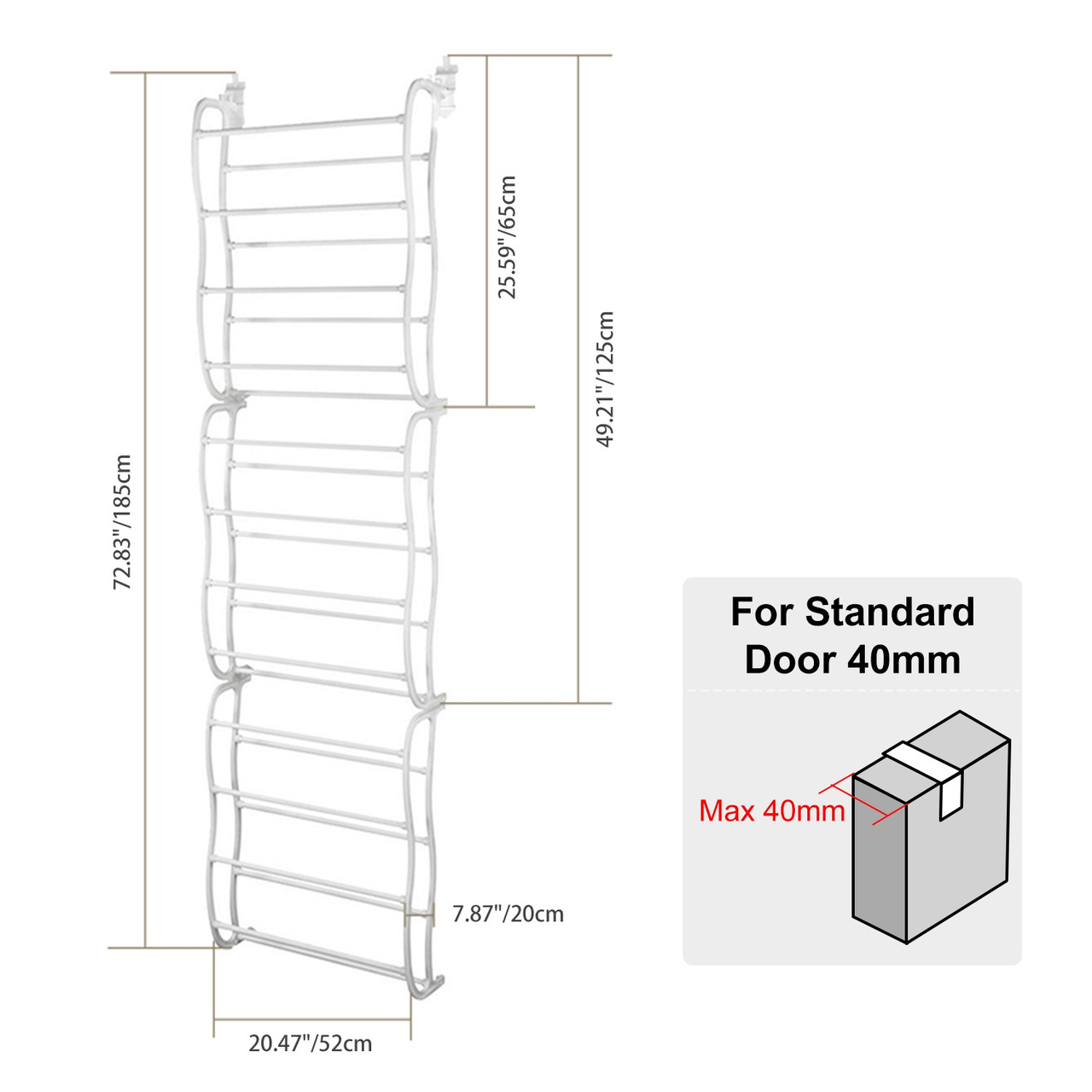 iMounTEK® Over-the-Door Shoe Rack product image