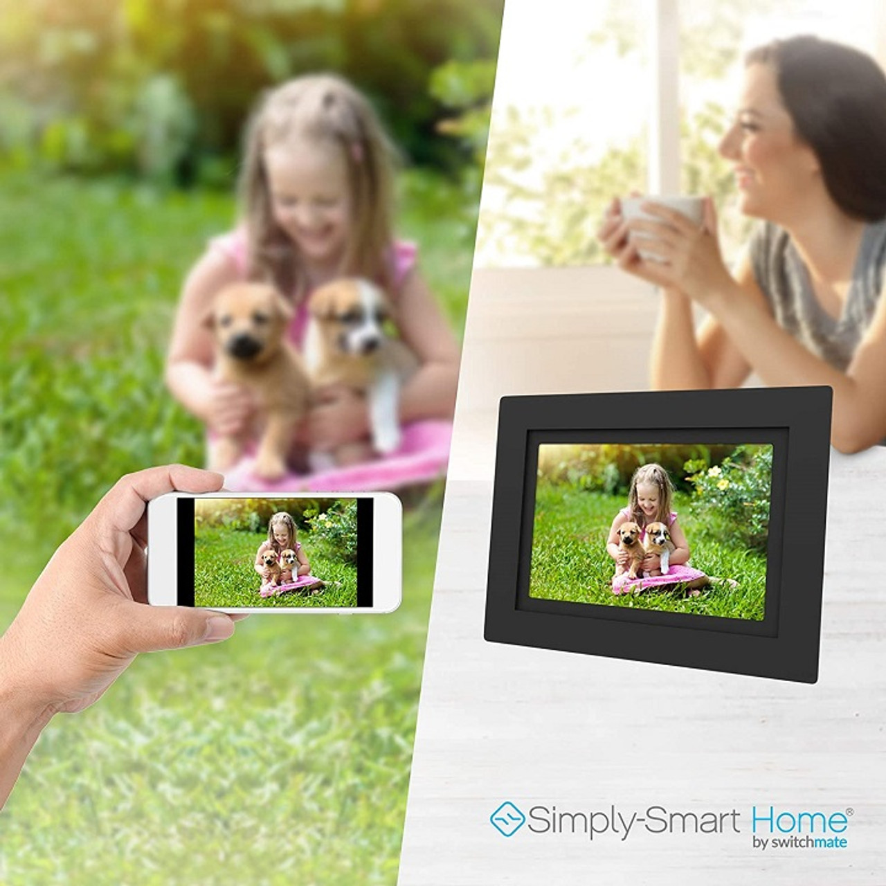 PhotoShare Friends and Family Smart Digital Photo Frame product image