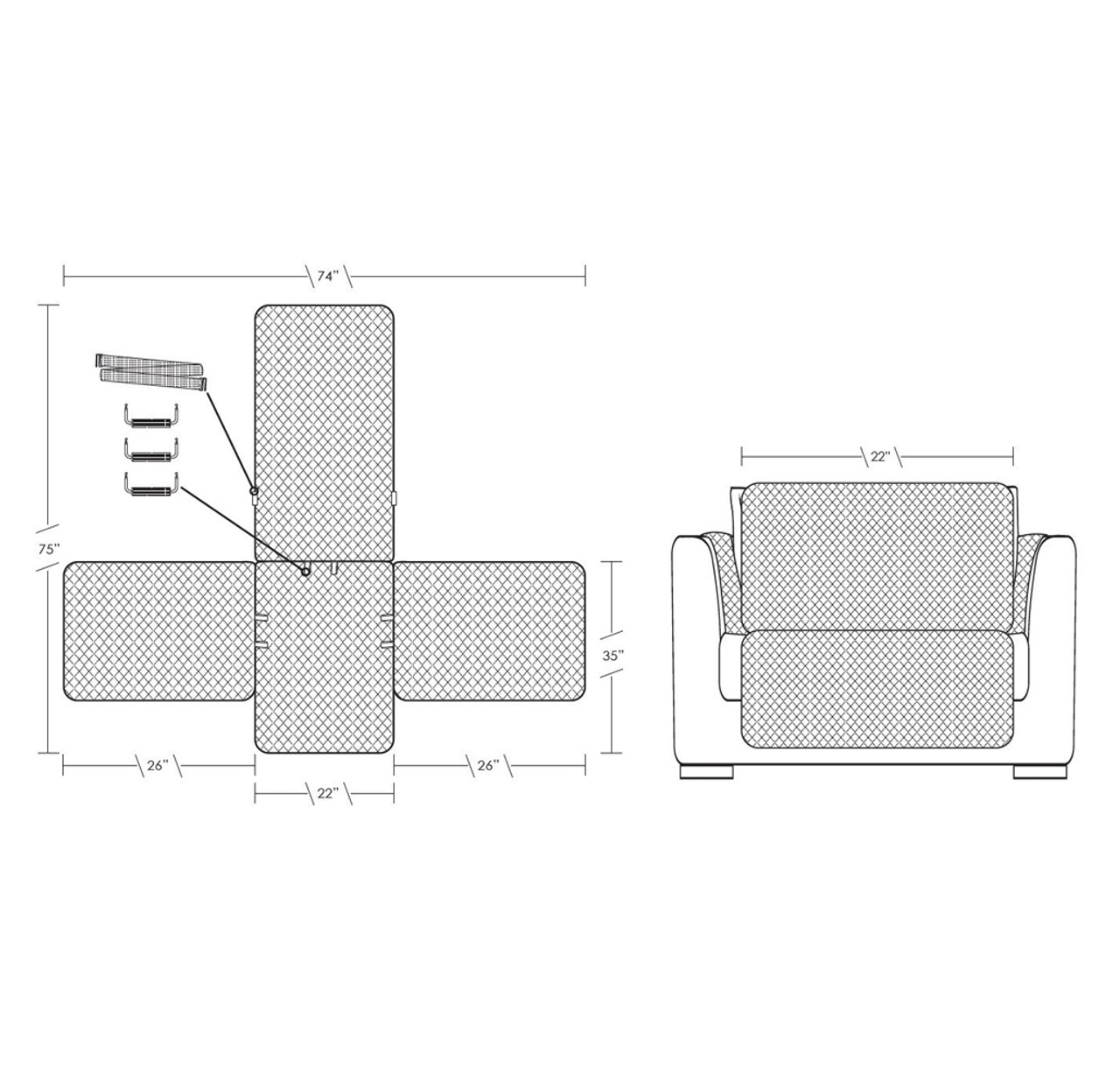 FurHaven™ Reversible Furniture Protector product image