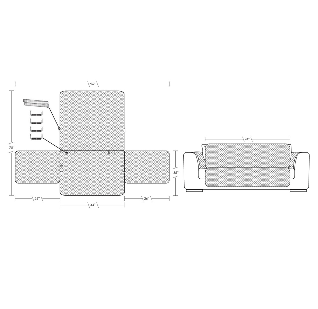 FurHaven™ Reversible Furniture Protector product image