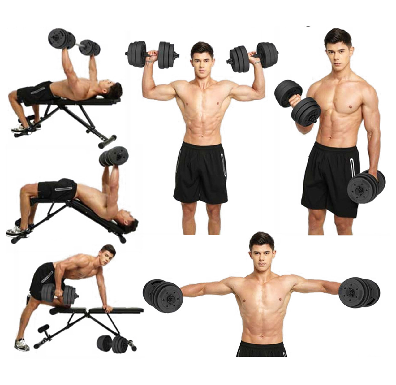 Adjustable Plate 66-Pound Dumbbell Set product image
