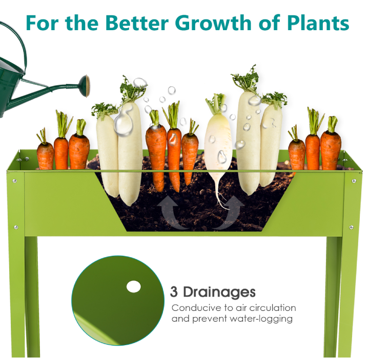 Elevated 40" x 12" Outdoor Garden Plant Stand product image