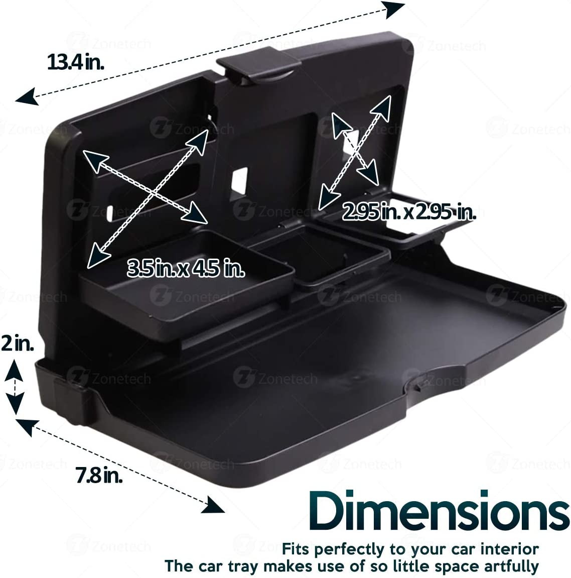 Portable & Foldable Backseat Tray Desk by Zone Tech® product image
