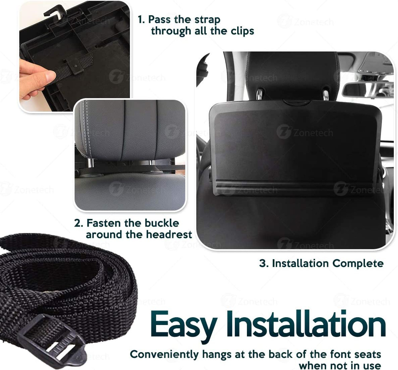 Portable & Foldable Backseat Tray Desk by Zone Tech® product image