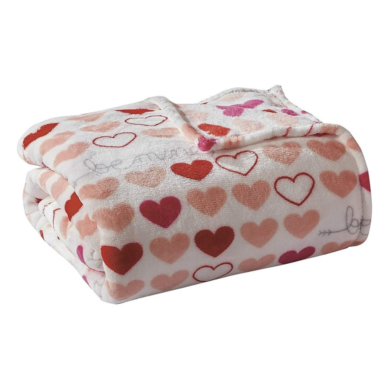 Valentine's Day Heart-Themed Ultra Plush Throw Blanket product image