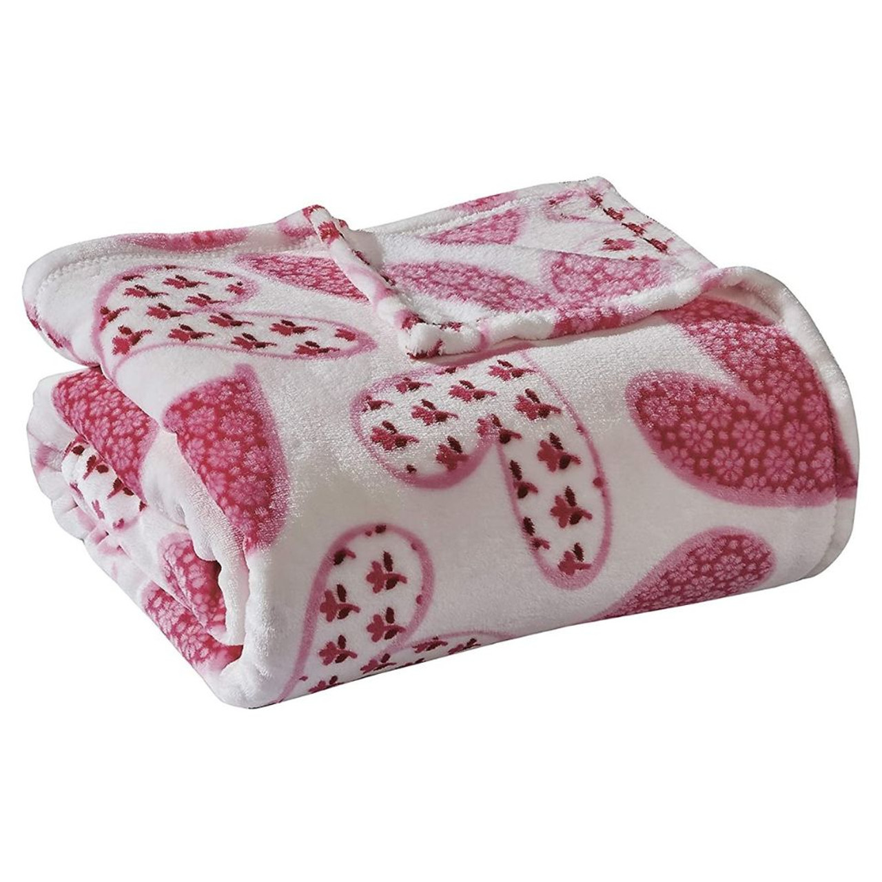 Valentine's Day Heart-Themed Ultra Plush Throw Blanket product image