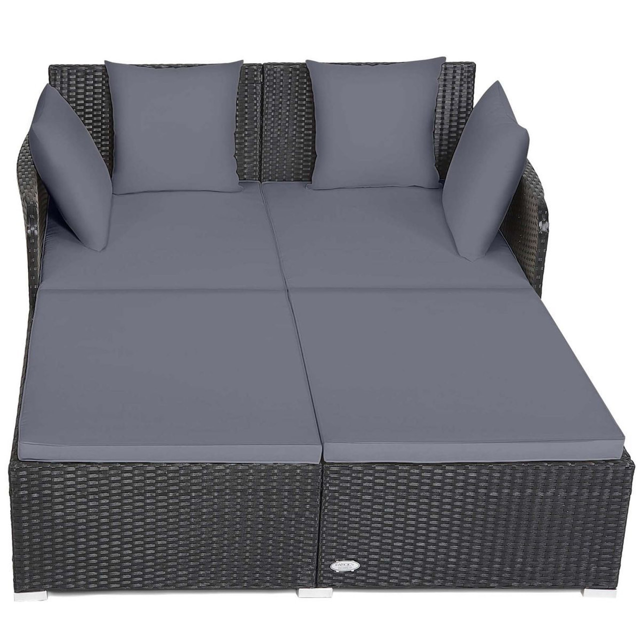 Cushioned Outdoor Patio Rattan Daybed product image