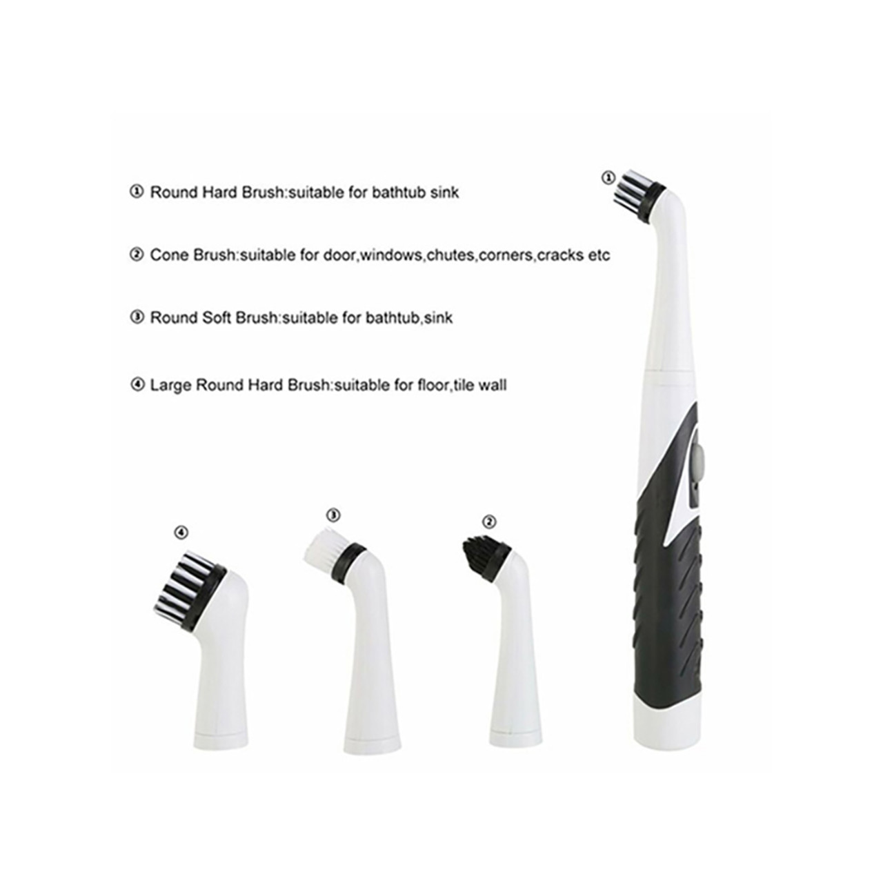 Electric Sonic Cleaning Scrubber with 4 Brush Heads product image