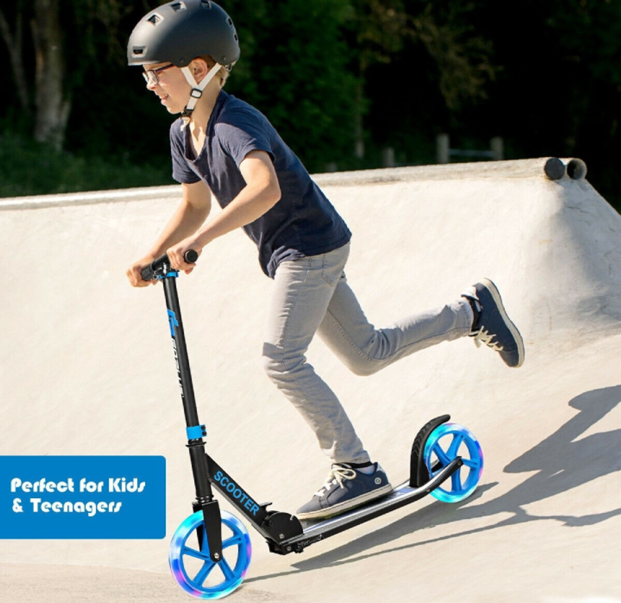 Kids' Folding Kick Scooter with LED Wheels product image