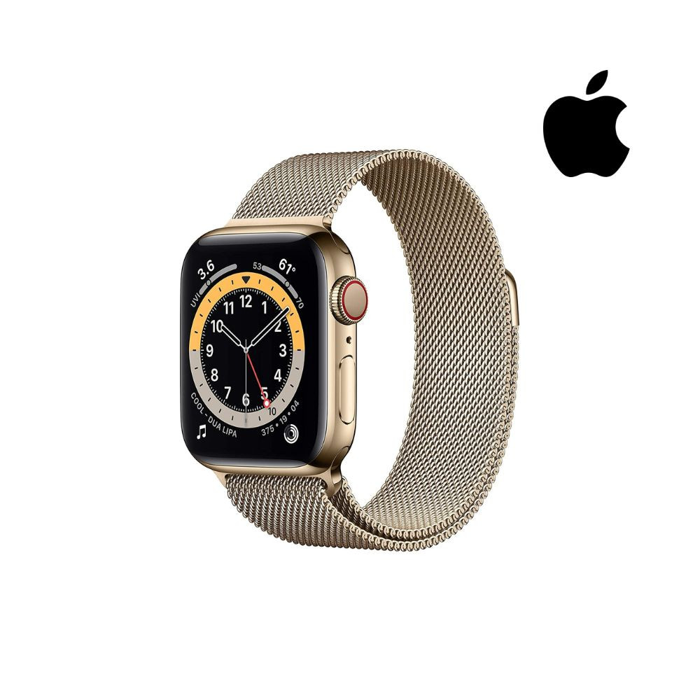 Apple Watch Series 6 40mm Gold Stainless Steel Case Gold Milanese Loop product image