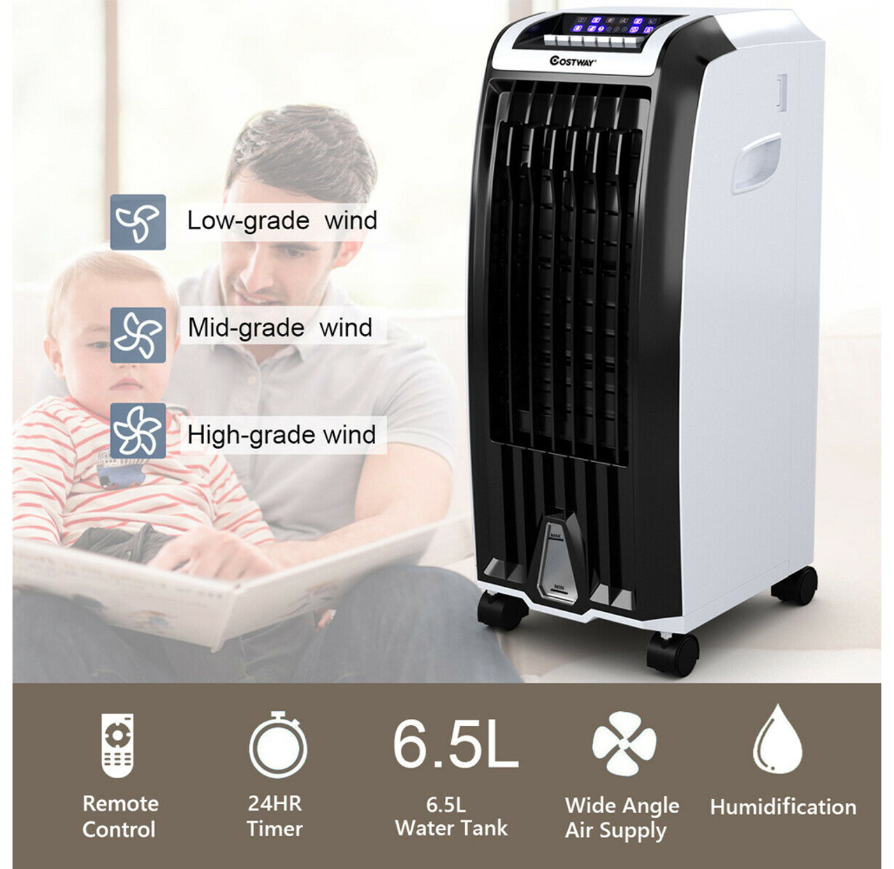 Evaporative Portable Air Conditioner with Remote product image