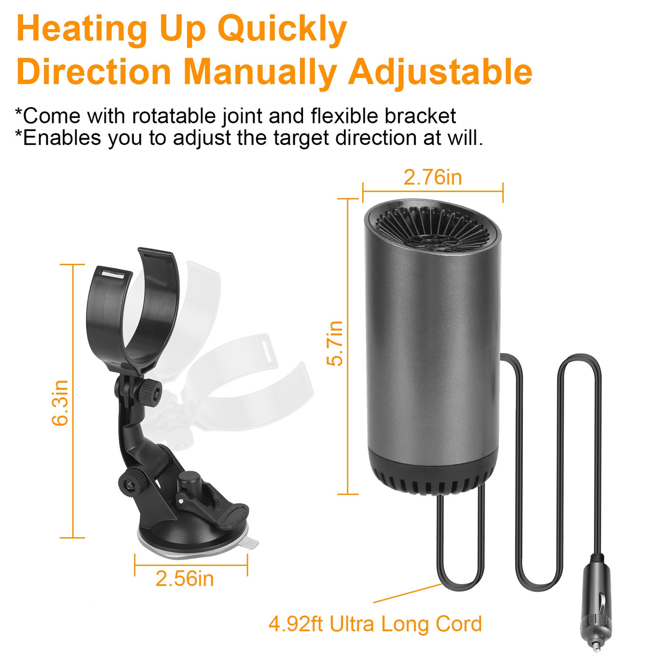 iMounTEK Portable Car Heater Fan product image