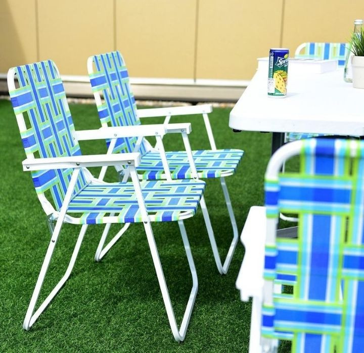 Folding Steel and PE Webbed Lawn Chair (2- to 6-Pack) product image