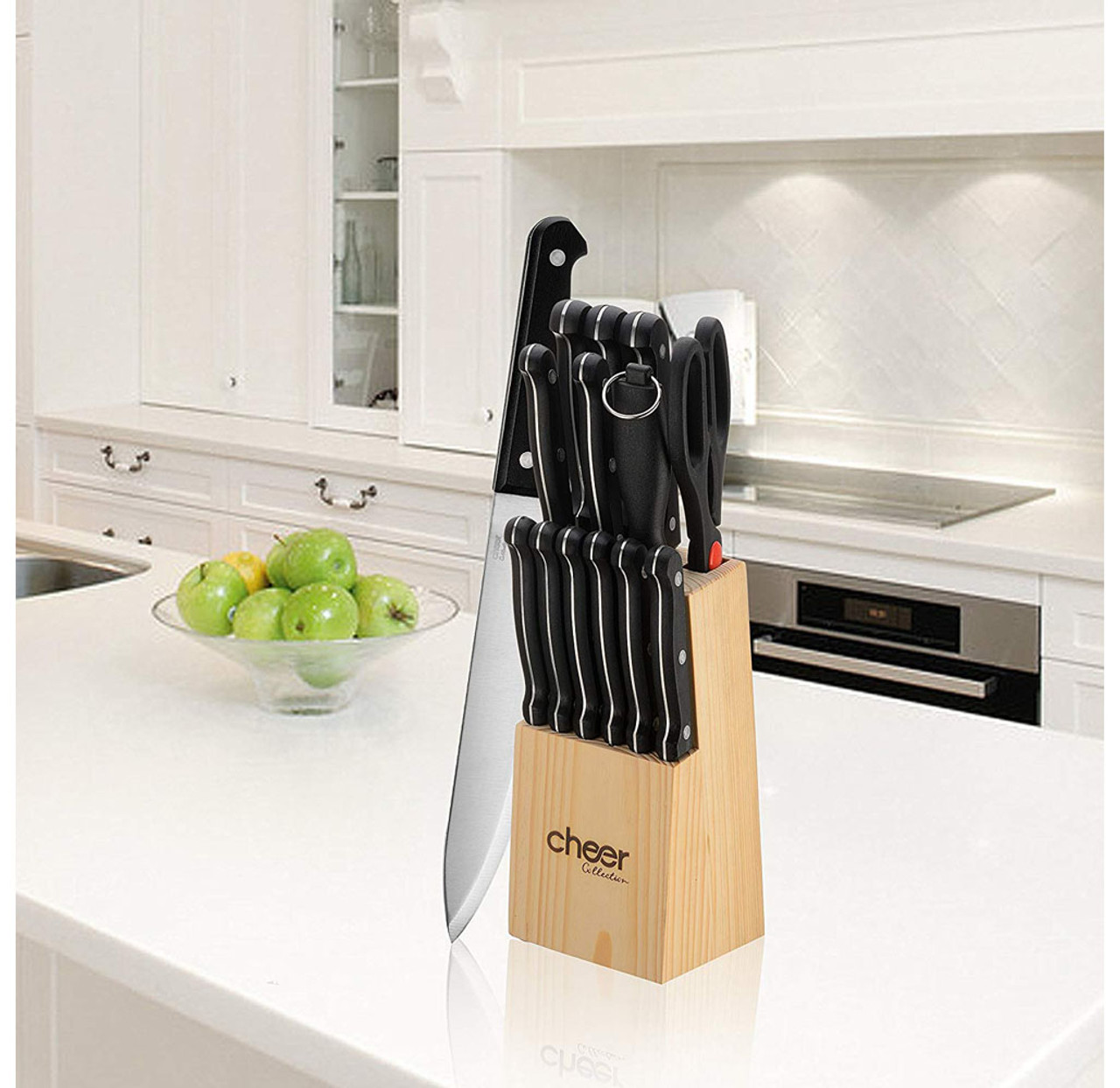 Cheer Collection 14 Piece Stainless Steel (18/0) Assorted Knife Set &  Reviews