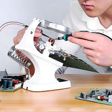 LED 3X/4.5X Magnifier Lens Helping Hand Stand product image