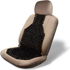 Zone Tech® Black Wood Beaded Massaging Car Seat Cover product image