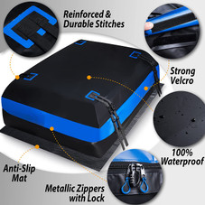 Zone Tech® Waterproof Vehicle Roof Cargo Bag With Anti-slip Mat product image