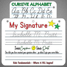 Personalized 2-in-1 Double-Sided Kids' Practice Signature Page product image