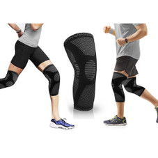 Knee Compression Sleeve Brace with Gel Grip for Recovery product image