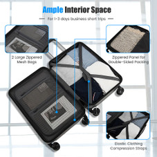 20-Inch Carry-on Hardside Suitcase with TSA Lock and Front Pocket product image