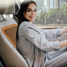 Zone Tech® Wooden Beaded Massaging Car Seat Cover (1- Or 2-Pack) product image