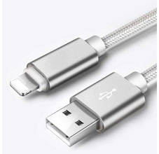 10-Foot Braided MFi Lightning Cables for Apple Devices (5-Pack) product image